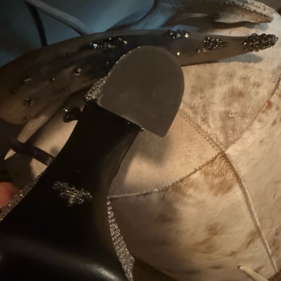 Glamorous Rhinestone Platform Sandals - Picture 6 of 6